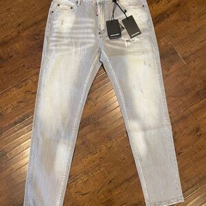 DSQUARED2 Men's Silver Slim Jeans